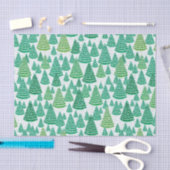 Papier Mousseline Motif d'arbres de Noël de Milou (Artisanat)