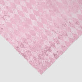 Papier Mousseline Motif d'arlequin rose (Détail)