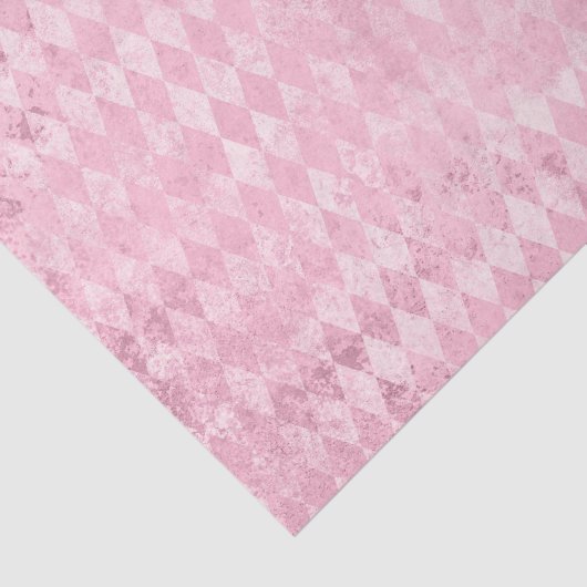 Papier Mousseline Motif d'arlequin rose (Détail)