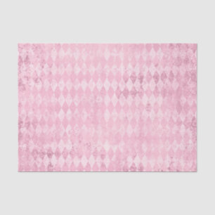 Papier Mousseline Motif d'arlequin rose