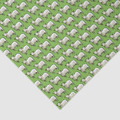 Papier Mousseline Motif D'Art De Pixel De Mouton Blanc Laineux (Détail)