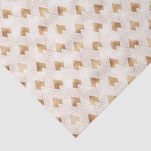 Papier Mousseline Motif d'art déco d'or (Détail)