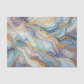 Papier Mousseline Motif d'art en marbre bleu violet rose (Recto)