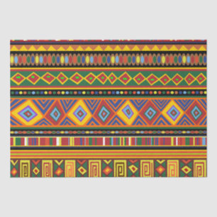 Papier Mousseline Motif d'art ethnique en Afrique