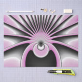 Papier Mousseline Motif d'art fractal Abstrait moderne (Artisanat)