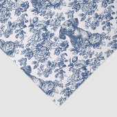Papier Mousseline Motif Daschund Dog Blue Toile (Détail)