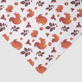 Papier Mousseline Motif d'automne de l'écureuil boisé mignon (Détail)