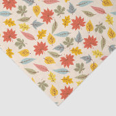 Papier Mousseline Motif d'automne feuille colorée (Détail)