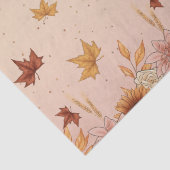 Papier Mousseline Motif d'automne Soft Boho (Détail)