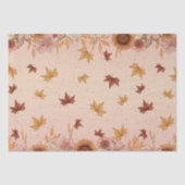 Papier Mousseline Motif d'automne Soft Boho (Recto)