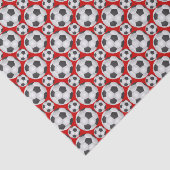 Papier Mousseline Motif de balle de football (Détail)