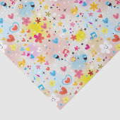 Papier Mousseline motif de bande dessinée d'amusement (Détail)