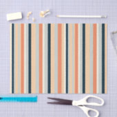 Papier Mousseline Motif de bande verticale moderne (Artisanat)