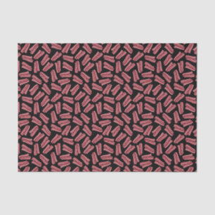 Papier Mousseline Motif de bandes de lard