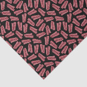 Papier Mousseline Motif de bandes de lard (Détail)