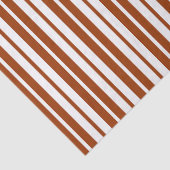 Papier Mousseline Motif de bandes verticales Brown blanches (Détail)