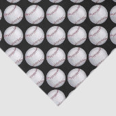 Papier Mousseline Motif de baseball peint (Détail)