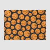 Papier Mousseline Motif de basket-balls (Recto)
