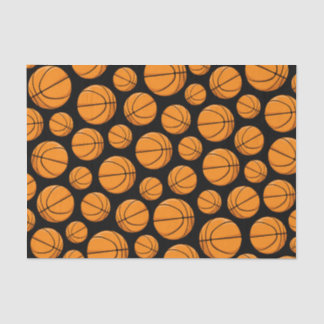 Papier Mousseline Motif de basket-balls