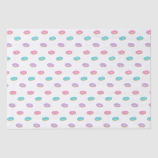 Papier Mousseline Motif de beignets mignon (Recto)