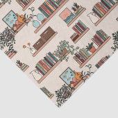 Papier Mousseline Motif de bibliothèque (Détail)