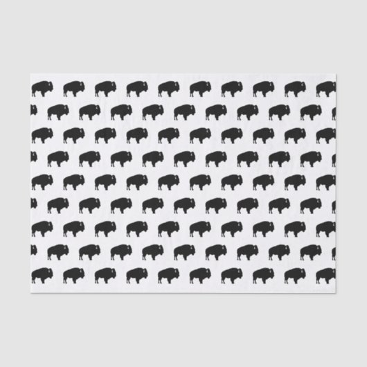 Papier Mousseline motif de bison (Recto)