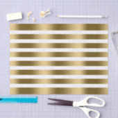 Papier Mousseline Motif De Blancs Et De Faux Gold (Artisanat)