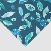 Papier Mousseline Motif de bleuet aquarelle (Détail)