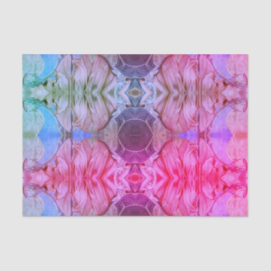 Papier Mousseline Motif de Boho de couleur Abstraite d'aquarelle ros (Recto)