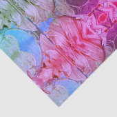 Papier Mousseline Motif de Boho de couleur Abstraite d'aquarelle ros (Détail)