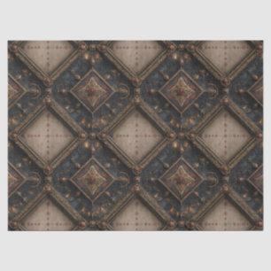 Papier Mousseline Motif de Bois Sculpté Gothique (1)