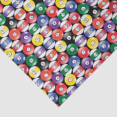 Papier Mousseline Motif de boule de piscine de billard (Détail)