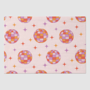Papier Mousseline Motif de boules de disco Super rétro