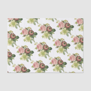 Papier Mousseline Motif de bouquet de fleurs