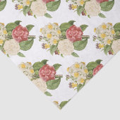 Papier Mousseline Motif de bouquet de fleurs (Détail)