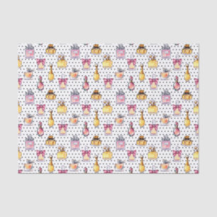 Papier Mousseline Motif de bouteille de Parfum