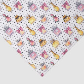 Papier Mousseline Motif de bouteille de Parfum (Détail)