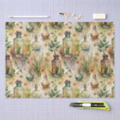 Papier Mousseline Motif de bouteilles appothécaires vintages (6) (Artisanat)