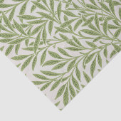 Papier Mousseline Motif de branches feuillues vertes (Détail)
