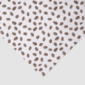 Papier Mousseline Motif  de café à l'aquarelle de caféine (Détail)