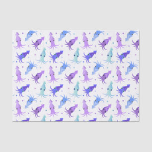 Papier Mousseline Motif de calmar de partie