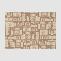 Motif de caméra vintage en couleurs Brown