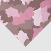 Papier Mousseline Motif de Camouflage de fillette rose (Détail)