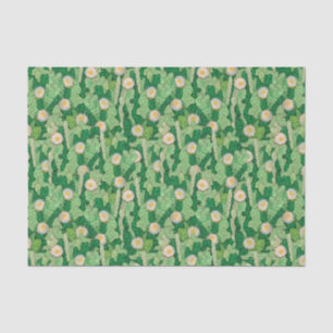 Papier Mousseline Motif de camouflage vert succulent cactus en flora