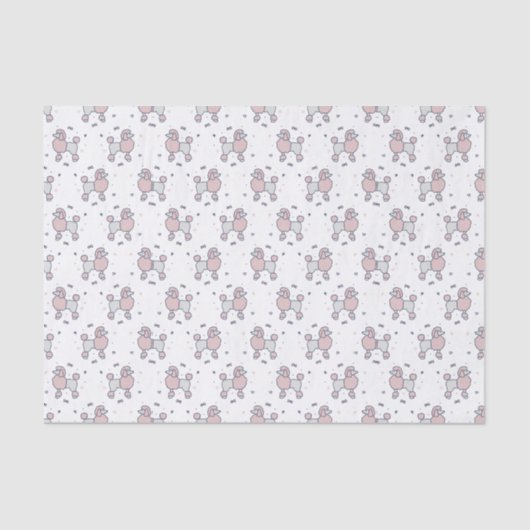 Papier Mousseline Motif de canicules Fluffy Rose (Recto)
