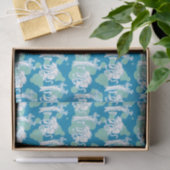 Papier Mousseline Motif de caractères bleu Weasel & Baboon (Cadeau)