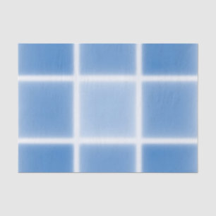 Papier Mousseline Motif de carreaux en grille bleu doux