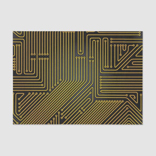 Papier Mousseline Motif de carte d'ordinateur (Recto)