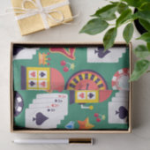 Papier Mousseline Motif de casino (Cadeau)
