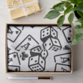 Papier Mousseline Motif de casino (Cadeau)